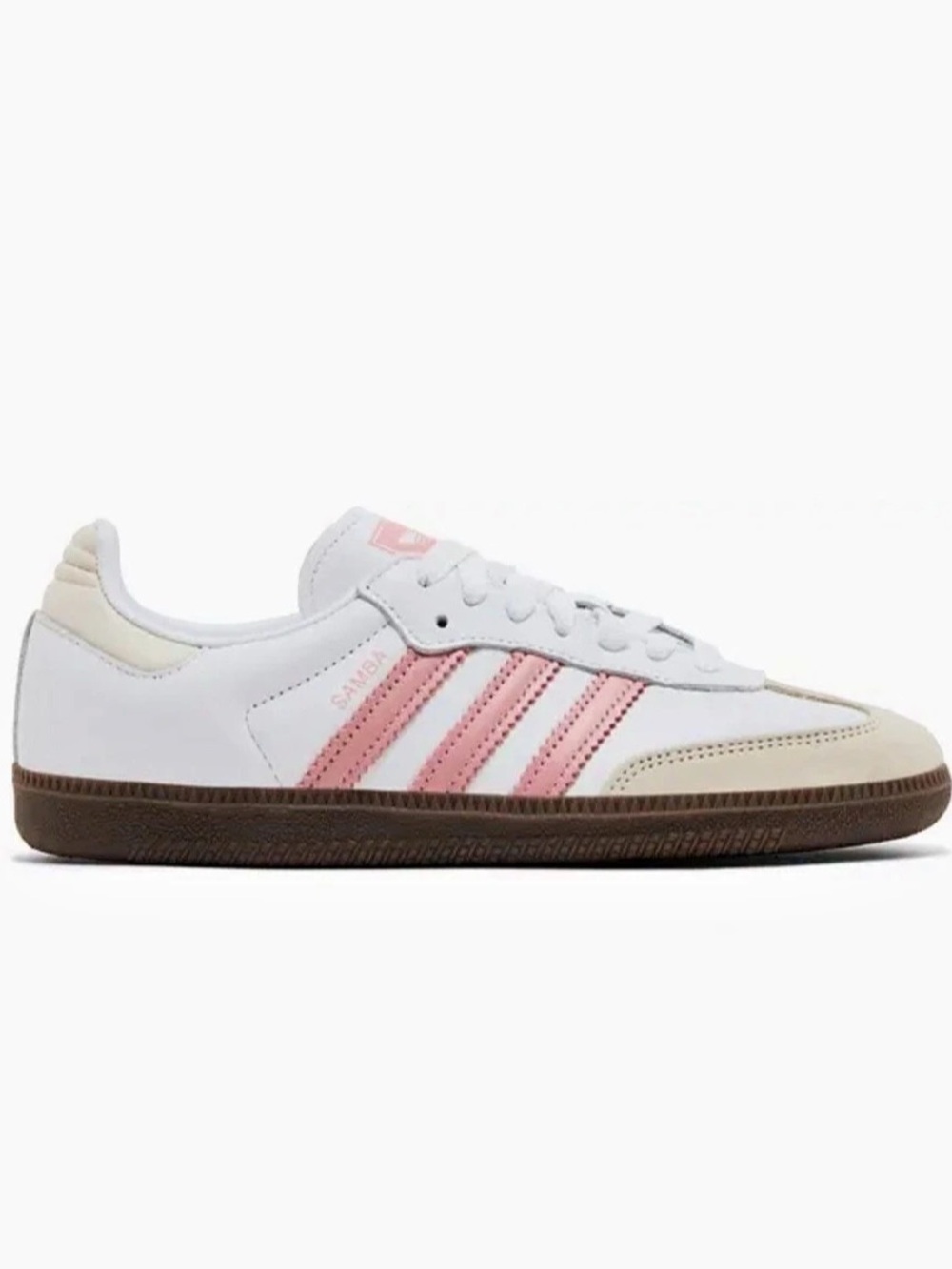 adidas Samba Women's Sneakers in White & Pink size 8.5